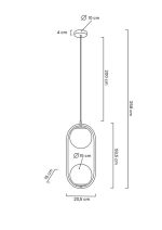 MOOSEE lampa wisząca AURELIA TWIN złota - obrazek 8