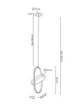 MOOSEE lampa wisząca SPINNER 19 czarna - obrazek 10