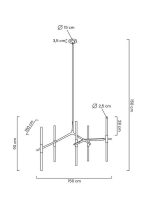 MOOSEE lampa wisząca CANDELABR 10 czarna - obrazek 9