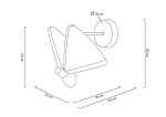 MOOSEE lampa ścienna BUTTERFLY S złota - obrazek 9