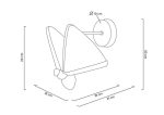 MOOSEE lampa ścienna BUTTERFLY M złota - obrazek 9
