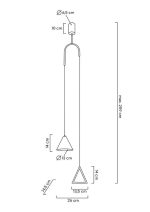 MOOSEE lampa wisząca ACUSTICA złota - obrazek 9