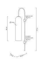 MOOSEE lampa ścienna SLACK złota / biała - obrazek 8