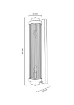 MOOSEE lampa ścienna COLUMN 60 srebrna - obrazek 8