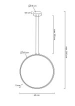 MOOSEE lampa wisząca CIRCULO 60 czarna - obrazek 7