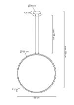 MOOSEE lampa wisząca CIRCULO 80 czarna - obrazek 7