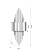 MOOSEE lampa ścienna TOWERS złota - obrazek 10