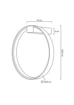 MOOSEE lampa ścienna CIRCLE WALL czarna - obrazek 7