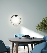 MOOSEE lampa ścienna CIRCLE WALL czarna - obrazek 6