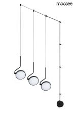 MOOSEE lampa ścienna FLAT 3 czarna - obrazek 5