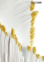 MOOSEE lampa ścienna PIÓRKO  biała / złota - obrazek 7