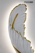 MOOSEE lampa ścienna PIÓRKO  biała / złota - obrazek 9