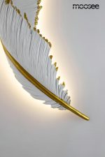 MOOSEE lampa ścienna PIÓRKO  biała / złota - obrazek 10
