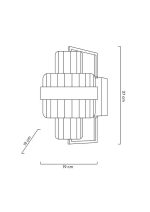 MOOSEE lampa ścienna IMPERO złota - obrazek 7