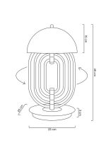 MOOSEE lampa stołowa BOTTEGA złota / czarna - obrazek 10