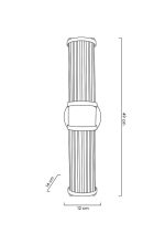 MOOSEE lampa ścienna PILAR TWIN złota - obrazek 8