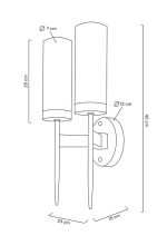 MOOSEE lampa ścienna TORCH TWIN złota - obrazek 10