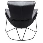 Fotel OTILIA STAND VELVET ciemny  szary welur - obrazek 4