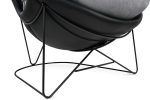 Fotel OTILIA STAND VELVET ciemny  szary welur - obrazek 9