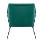 Fotel EMMA VELVET ciemny zielony -        welur, metal - obrazek 5
