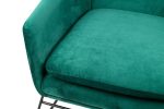 Fotel EMMA VELVET ciemny zielony -        welur, metal - obrazek 8