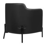 Fotel VENICE BLACK czarny PU / pepitka - obrazek 3