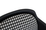 Fotel VENICE BLACK czarny PU / pepitka - obrazek 5