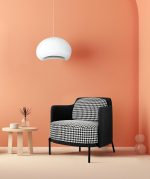 Fotel VENICE BLACK czarny PU / pepitka - obrazek 7