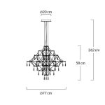 MOOSEE lampa wisząca CONSTELATION 77      GOLD - LED, stal szczotkowana - obrazek 7