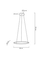 MOOSEE lampa wisząca RING SLIM 40 złota - obrazek 9