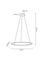 MOOSEE lampa wisząca RING SLIM 60 złota - obrazek 9