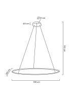 MOOSEE lampa wisząca RING SLIM 100 złota - obrazek 9