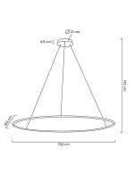 MOOSEE lampa wisząca RING SLIM 150 złota - obrazek 8