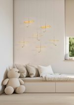 MOOSEE lampa wisząca LEAFS złota - obrazek 10