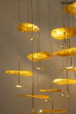 MOOSEE lampa wisząca LEAFS DISC złota - obrazek 3