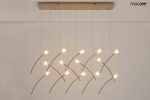 MOOSEE lampa wisząca TULIPPE 14 LINE  złota - obrazek 2