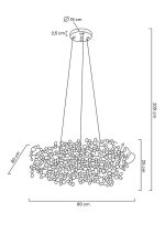 MOOSEE lampa wisząca MONETE 80 chrom - obrazek 10