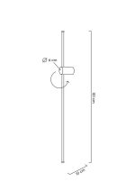 MOOSEE lampa ścienna OMBRE 100 biała - obrazek 7