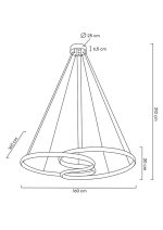 MOOSEE lampa wisząca WAVE 160A chrom - obrazek 9
