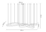MOOSEE lampa wisząca WAVE 380 chrom - obrazek 7