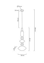 MOOSEE lampa wisząca VASO złota - obrazek 7
