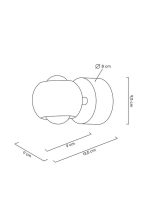MOOSEE lampa ścienna EOS czarny chrom - obrazek 10