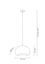 MOOSEE lampa wisząca NEST 40 biała - obrazek 8