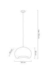 MOOSEE lampa wisząca NEST 50 biała - obrazek 6