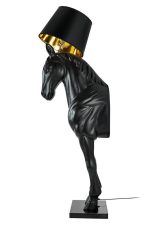 MOOSEE lampa podłogowa KOŃ HORSE STAND    M czarna - włókno szklane - obrazek 3