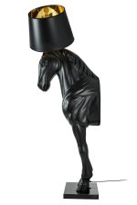 MOOSEE lampa podłogowa KOŃ HORSE STAND    M czarna - włókno szklane - obrazek 4