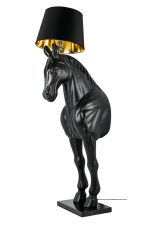 MOOSEE lampa podłogowa KOŃ HORSE STAND    M czarna - włókno szklane - obrazek 5