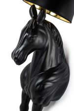 MOOSEE lampa podłogowa KOŃ HORSE STAND    M czarna - włókno szklane - obrazek 9