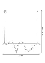 MOOSEE lampa wisząca SERPIENTE 120  czarna - obrazek 8