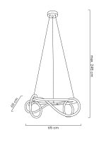 MOOSEE lampa wisząca SERPIENTE 60 czarna - obrazek 7